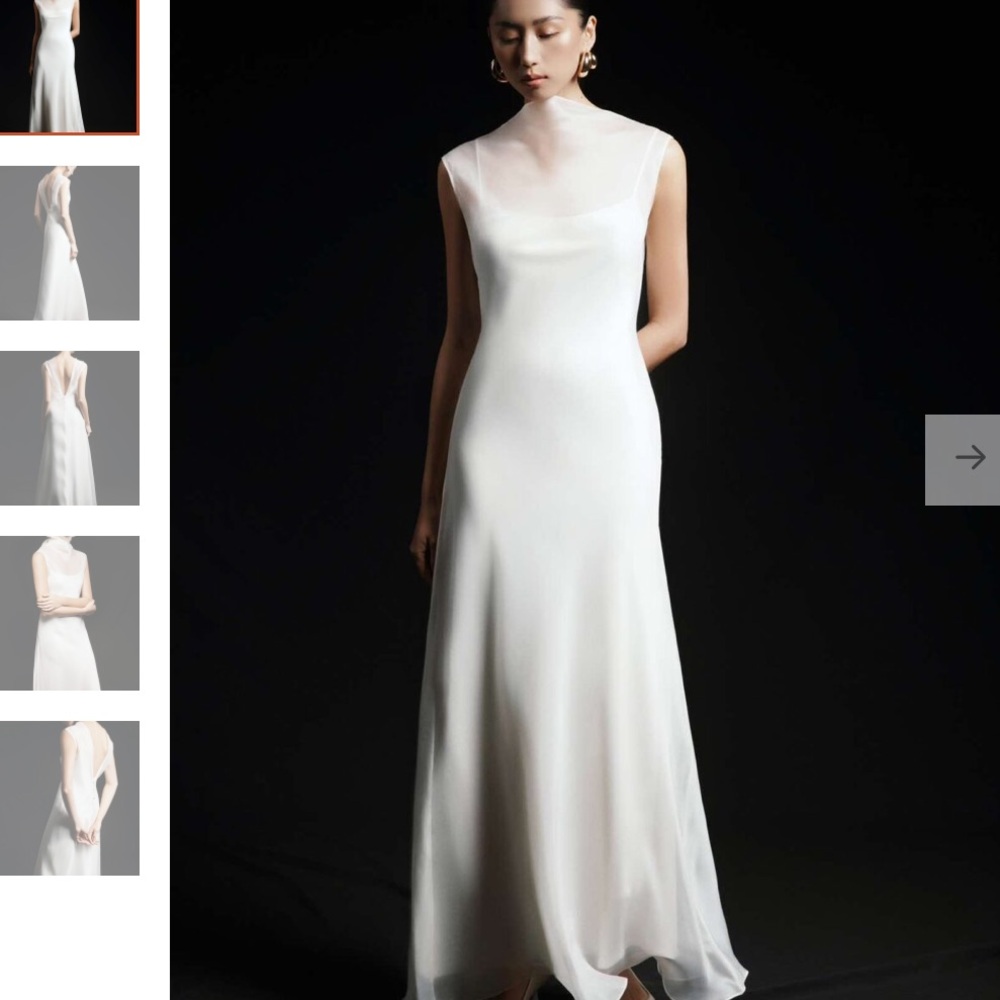 BHLDN Elegant White Wedding Dress